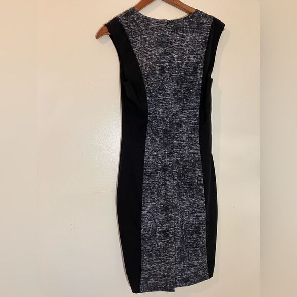 H&M sleeveless, mini dress, black/gray, size 4, excellent condition - Picture 4 of 4